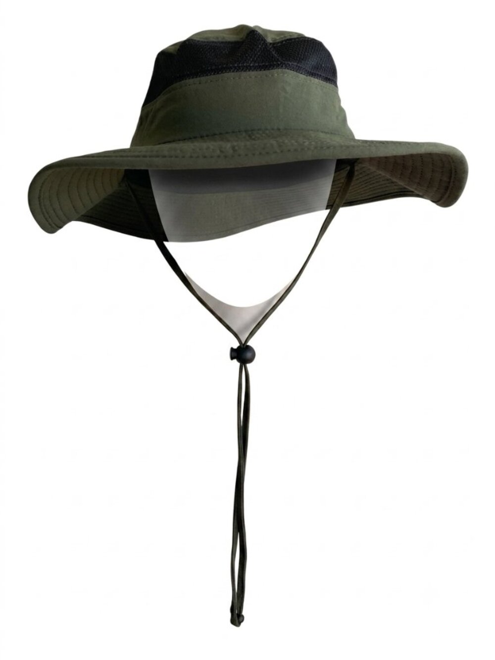 Pugs Mesh Inset Boonie Sun Fisherman Adult Hat Army Green 22" + 1" NWT